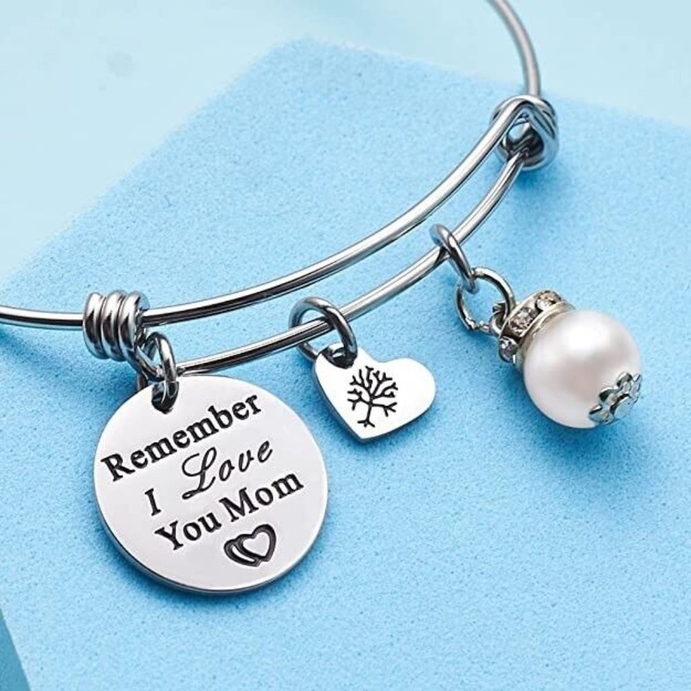 LParkin Women's Mom Birthday Gift Jewelry Charm Bracelet Inspirational Q… - Picture 3 of 5
